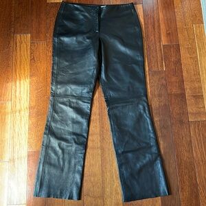 DKNY 100% leather pants
